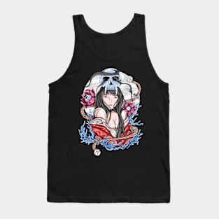 Japanese girl with skullcap Tank Top